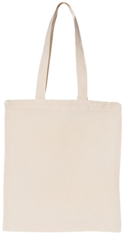 Large Canvas Tote Natural Front side
