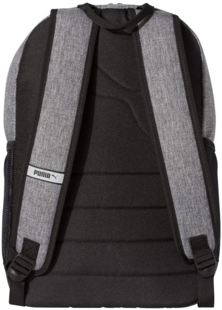25L Laser-Cut Backpack Heather Grey/Black Back side