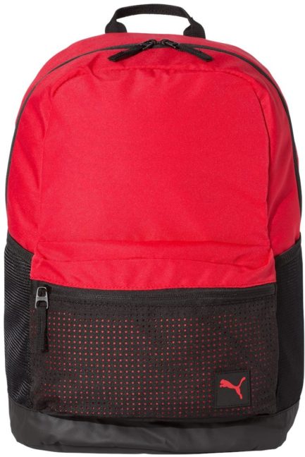 25L Laser-Cut Backpack Red/Black Front side