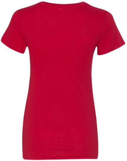 Women's Ideal Crew - 1510 Red Back side
