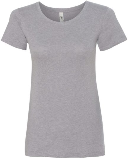 Women's Ideal Crew - 1510 Heather Grey Front side