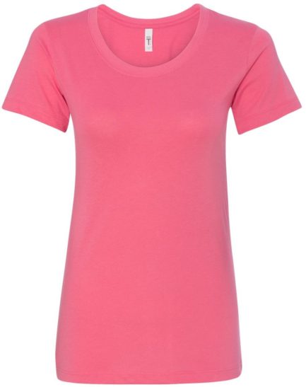 Women's Ideal Crew - 1510 Hot Pink Front side