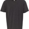 Youth CVC Short Sleeve Crew - 3312 Charcoal Front side