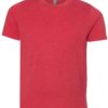 Youth CVC Short Sleeve Crew - 3312 Red Front side