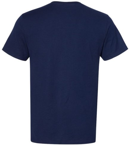 Premium Blend Ringspun Crewneck T-Shirt J. Navy Back side