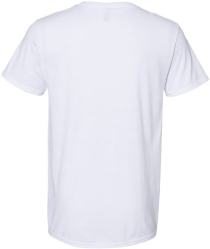 Premium Blend Ringspun Crewneck T-Shirt White Back side