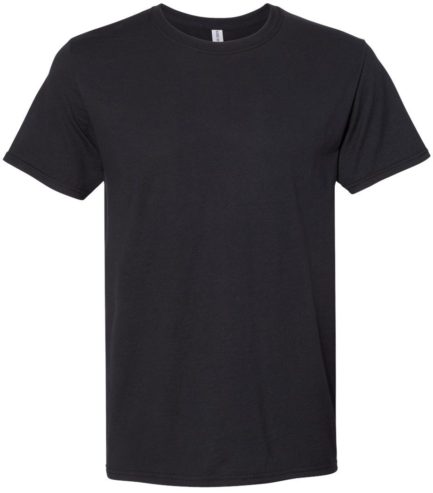Premium Blend Ringspun Crewneck T-Shirt Black Ink Front side