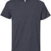Premium Blend Ringspun Crewneck T-Shirt Black Ink Heather Front side