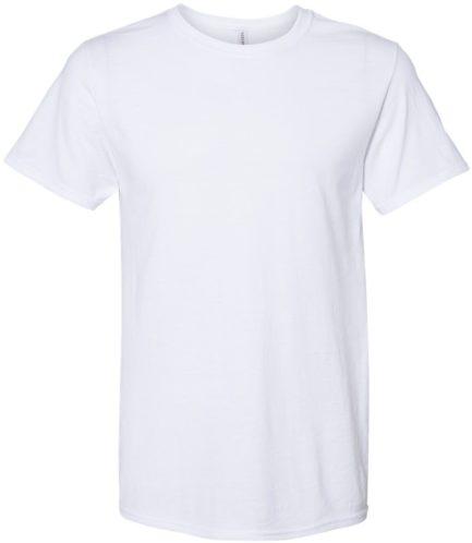 Premium Blend Ringspun Crewneck T-Shirt White Front side