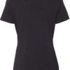 Women’s Relaxed Fit Heather CVC Tee Black Heather Back side