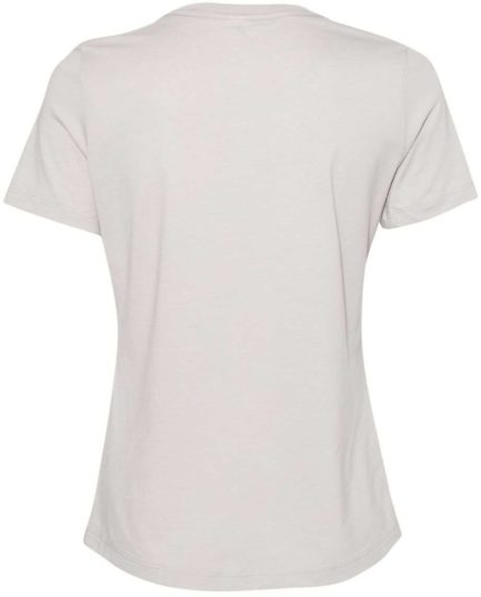 Women’s Relaxed Fit Heather CVC Tee Heather Cool Grey Back side