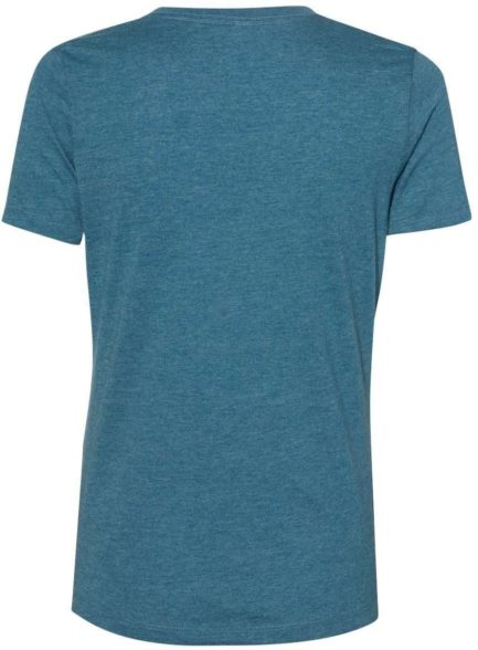 Women’s Relaxed Fit Heather CVC Tee Heather Deep Teal Back side