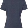 Women’s Relaxed Fit Heather CVC Tee Heather Navy Back side