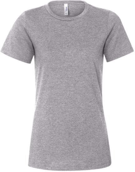 Women’s Relaxed Fit Heather CVC Tee Athletic Heather Front side
