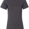 Women’s Relaxed Fit Heather CVC Tee Dark Grey Heather Front side
