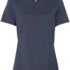 Women’s Relaxed Fit Heather CVC Tee Heather Navy Front side
