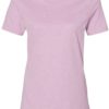 Women’s Relaxed Fit Heather CVC Tee Heather Prism Lilac Front side