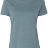 Women’s Relaxed Fit Heather CVC Tee Heather Slate Front side