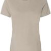 Women’s Relaxed Fit Heather CVC Tee Heather Stone Front side