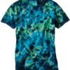 LaMer Over-Dyed Crinkle Tie Dye T-Shirt Caribbean Front side