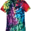 LaMer Over-Dyed Crinkle Tie Dye T-Shirt Caspian Front side