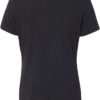 Women’s Relaxed Fit Triblend Tee Charcoal Black Triblend Back side