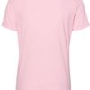 Women’s Relaxed Fit Triblend Tee Pink Triblend Back side