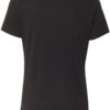 Women’s Relaxed Fit Triblend Tee Solid Black Triblend Back side