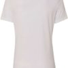 Women’s Relaxed Fit Triblend Tee Solid White Triblend Back side