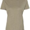 Women’s Relaxed Fit Triblend Tee Olive Triblend Front side