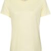 Women’s Relaxed Fit Triblend Tee Pale Yellow Triblend Front side