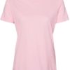 Women’s Relaxed Fit Triblend Tee Pink Triblend Front side