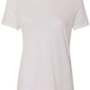 Women’s Relaxed Fit Triblend Tee Solid White Triblend Front side