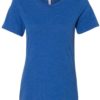 Women’s Relaxed Fit Triblend Tee True Royal Triblend Front side
