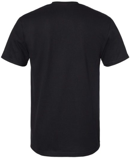 Softstyle CVC T-Shirt Pitch Black Back side