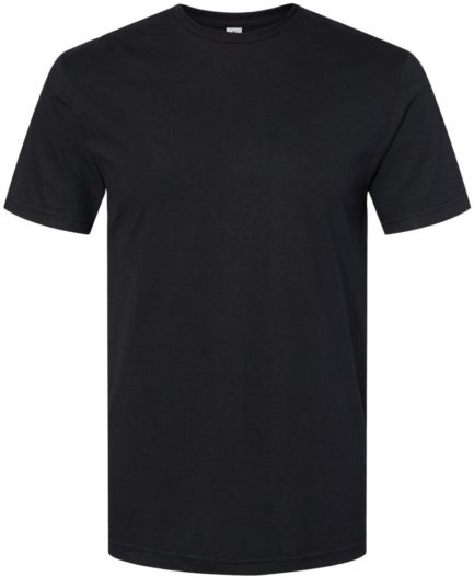 Softstyle CVC T-Shirt Pitch Black Front side