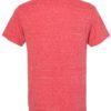 Snow Heather Jersey Crew T-Shirt Red Back side