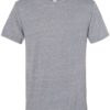 Snow Heather Jersey Crew T-Shirt Charcoal Front side
