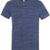 Snow Heather Jersey Crew T-Shirt Navy Front side