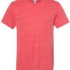 Snow Heather Jersey Crew T-Shirt Red Front side