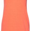 Women's Snow Heather Jersey Racerback Tank Top Bright Coral Front side