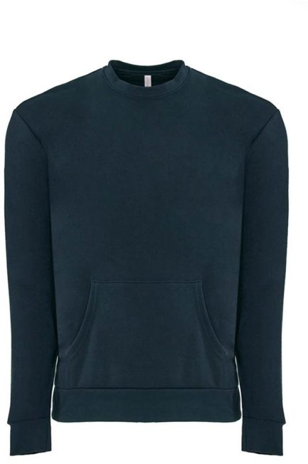Unisex Crew with Pocket - 9001 Midnight Navy Front side
