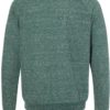 Snow Heather French Terry Crewneck Sweatshirt Forest Green Back side
