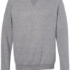 Snow Heather French Terry Crewneck Sweatshirt Charcoal Front side